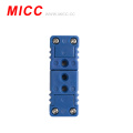 MICC Flachstecker T Typ blau Mini Thermoelement Stecker